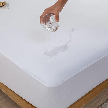 Waterproof Mattress Protector - White
